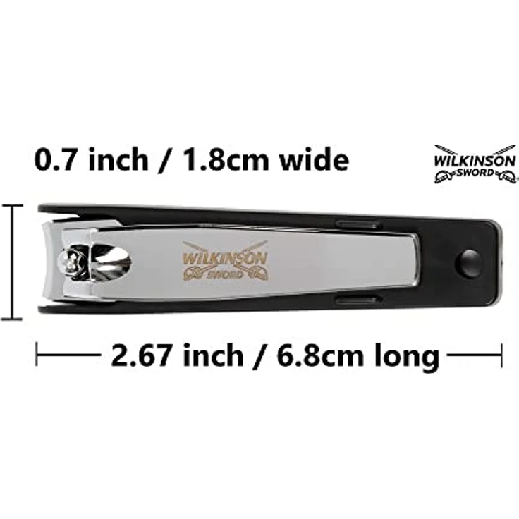 Wilkinson Sword Maniküre Nagelknipsermit Nagelfang in Chrom, 1 St – Bild 3