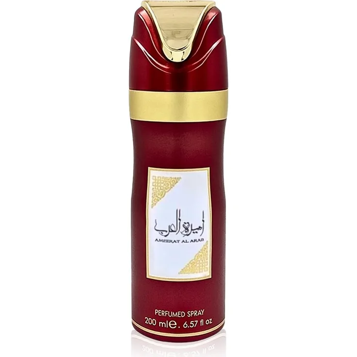 Lattafa Ameerat Al Arab Deo Spray, 3 in 1 All Over Spray & Deodorant für Körper, Haare und Kleidung, 200 ml