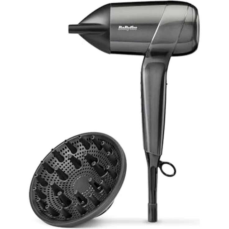 BaByliss D6200DE, Haartrockner mit digitalem Motor, Ionen-Technologie und 1600 W Leistung, Schwarz – Bild 7