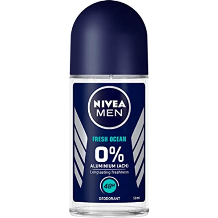 NIVEA MEN Fresh Ocean Deo Roll-On, 6 x 50 ml, Aluminiumfreies Deo mit 48h Schutz, erfrischender ozeanischer Duft – Bild 2