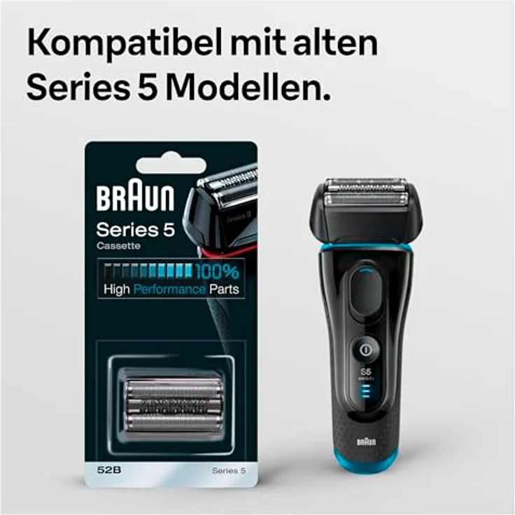 Braun Zubehör Combipack 52B, Rasierklinge und Folie für Serie 5, FlexMotionTec, Schwarz – Bild 2
