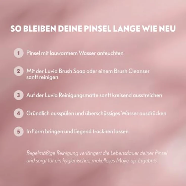 Luvia Soft Aura Brush Set, 9-teiliges Pinselset mit veganem Leder-Köcher, ultraweiche Nurai®-Fasern für natürliche Make-up-Ergebnisse – Bild 9