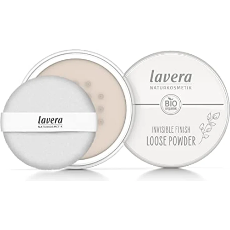 lavera Invisible Finish Loose Powder -Transparent- Bio-Reispulver & Bio-Tapioka - mattierend - langanhaltend - Vegan (1 x 11g) – Bild 5