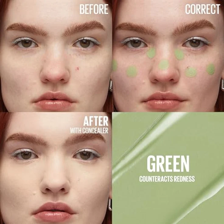 MAYBELLINE NEW YORK Instant Anti Age Eraser Concealer, hochpigmentiert, mit Schwamm-Applikator, Farbton Green, 6.8 ml – Bild 3