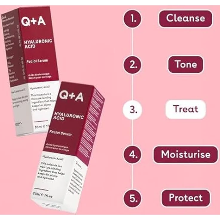 Q+A Hyaluronic Acid Feuchtigkeitsspendendes Serum mit Hyaluronsäure 30 ml – Bild 7