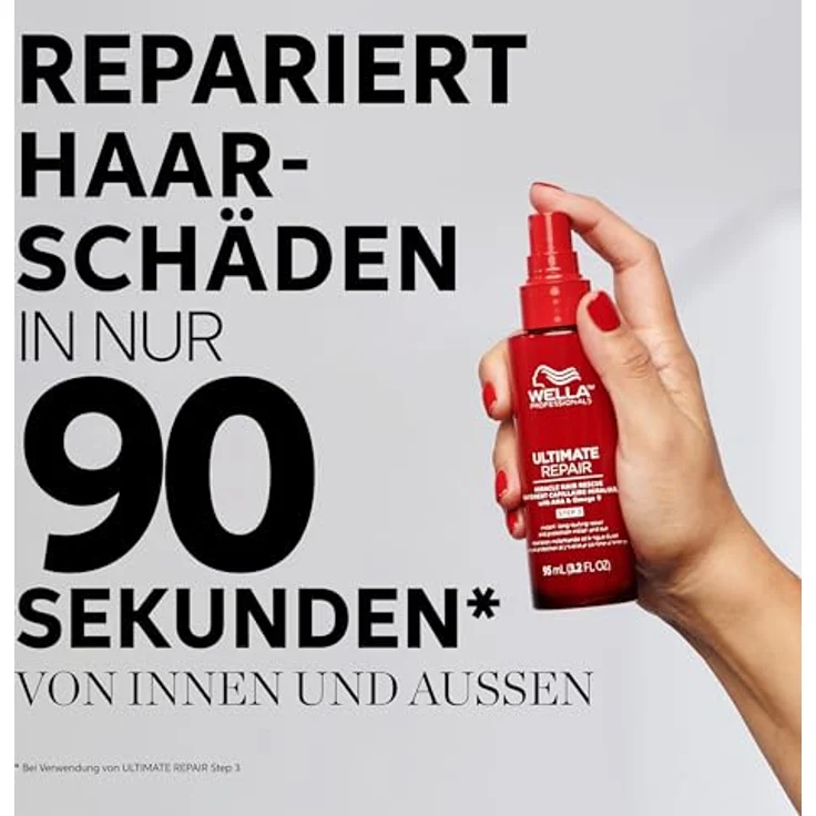 Wella Professionals Ultimate Repair Miracle Hair Rescue Haar Serum - reparierende 90 Sek. Haarkur ohne Ausspülen - entwirrendes Spray mit Anti Frizz und Anti Spliss Wirkung - 30 ml – Bild 2