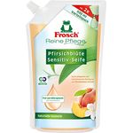 Frosch Pfirsichblüte Sensitiv-Seife, Pflegende Handseife zur sanften und Hygienischen Reinigung, Nachfüllbeutel, 500 ml