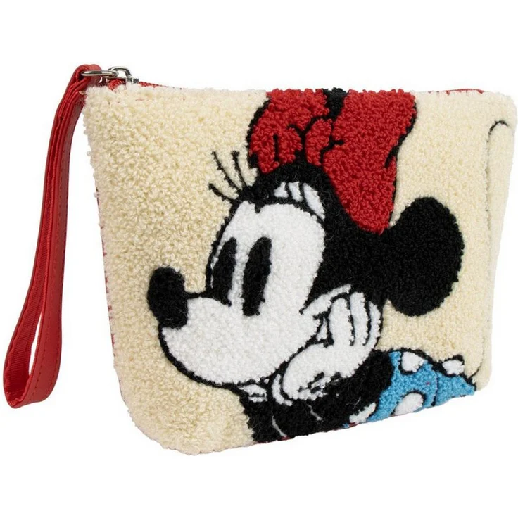 Cerda Kulturbeutel Disney Minnie, Kosmetiktasche aus 100 % Polyester, 7 × 14 × 21,5 cm, leicht und pflegeleicht