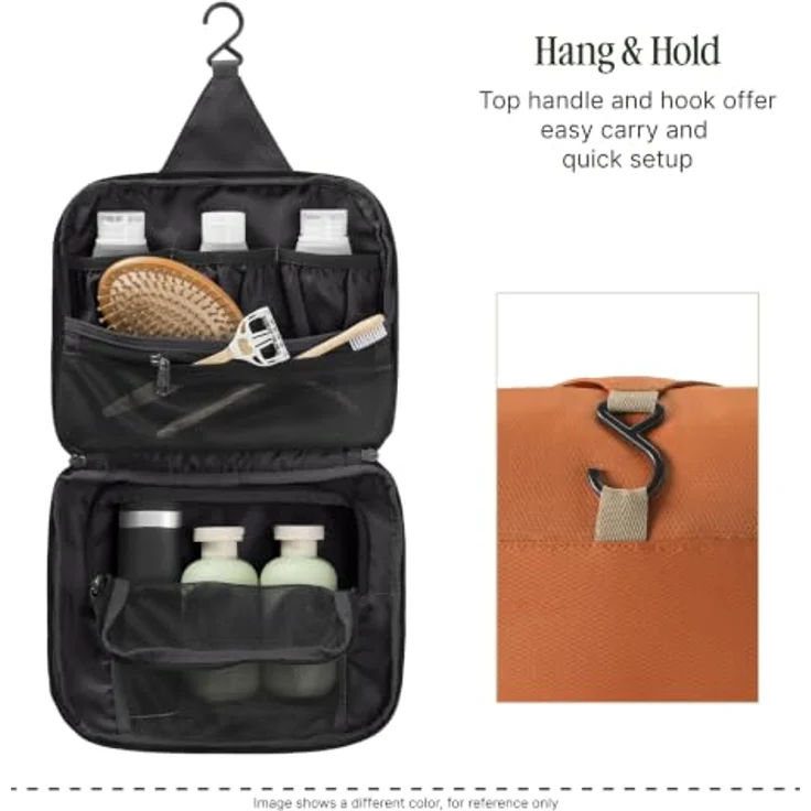 Eagle Creek Pack-It Kulturbeutel, 25 cm x 8 cm x 20 cm, aus 100% Polyester, orange – Bild 5