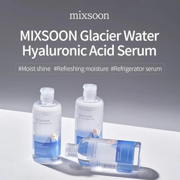 mixsoon Glacier Water Hyaluron Serum, 100 ml Gesichtsserum für Damen, vegan und nicht parfümiert, intensive Feuchtigkeitsversorgung – Bild 7