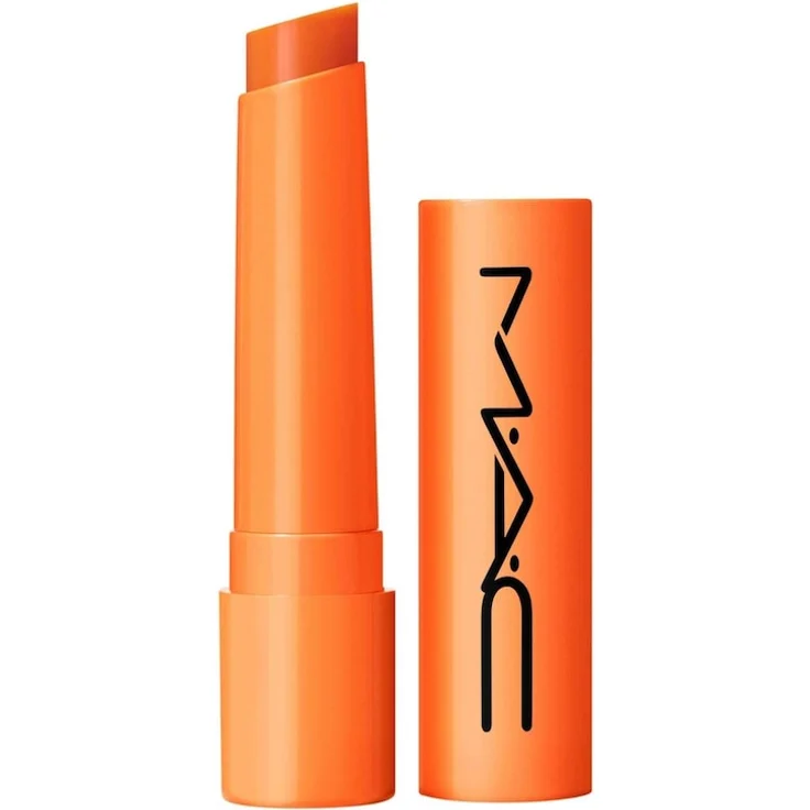 MAC Squirt Plumping Gloss Stick, Amped Lipgloss mit pflegendem Ingwerwurzel-Öl und kühlendem Menthol, Farbe GLITCH, 2,3 g