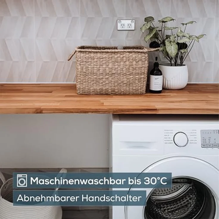 Beurer HK 43 Supercosy, Heizkissen mit Schnellaufheizung und Abschaltautomatik, Weiss-Grau – Bild 5