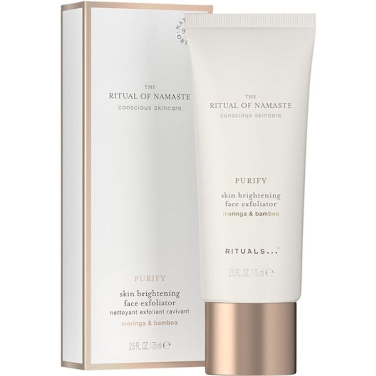 RITUALS The Ritual Of Namaste Skin Brightening Face Exfoliator, Gesichtspeeling für Damen mit natürlichen Inhaltsstoffen, 75 ml