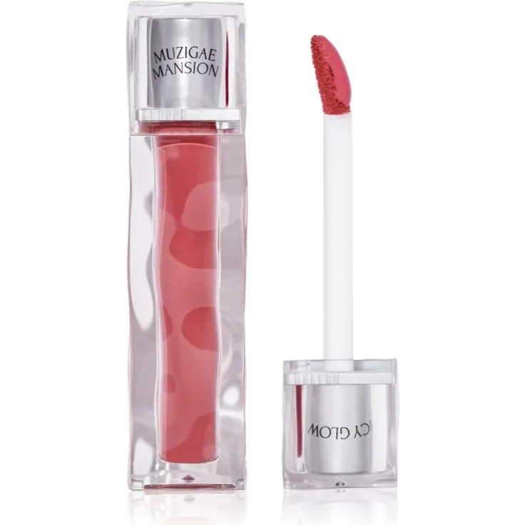MUZIGAE MANSION Icy Glow Leuchtender Lippenglanz, Farbton 05 BREEZY, 5 ml – Hochglänzender Lipgloss mit langanhaltender Feuchtigkeitspflege für pralle Lippen
