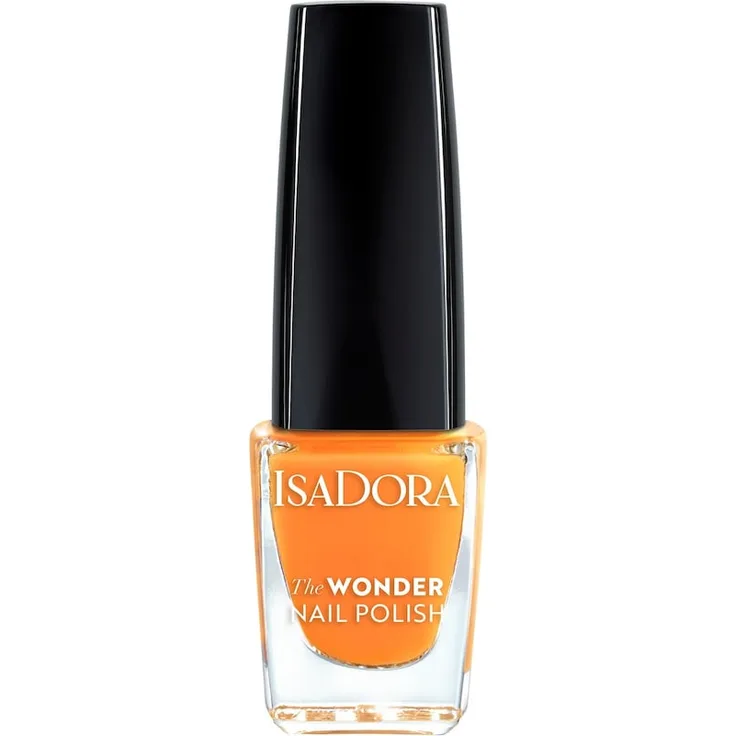 IsaDora Wonder Nail Polish, 6 ml Nagellack in Sea Buckthorn, schnelltrocknende Formel mit streifenfreier Deckkraft