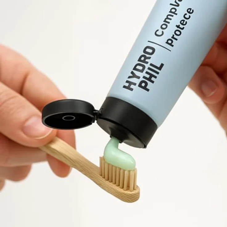 HYDROPHIL Complete Protect Zahncreme, Fluoridfrei, NCS-zertifizierte Naturkosmetik für empfindliche Zähne, vegan, 75 ml – Bild 5