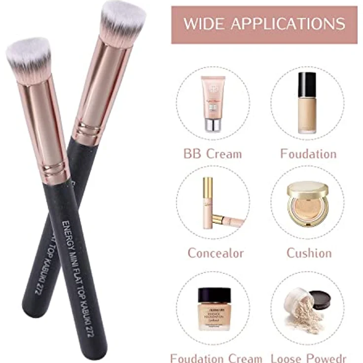ENERGY Mini-Flach Pinsel für Concealer, Contour-Pinsel, Make-up-Pinsel für die Augenpartie - 272 – Bild 3