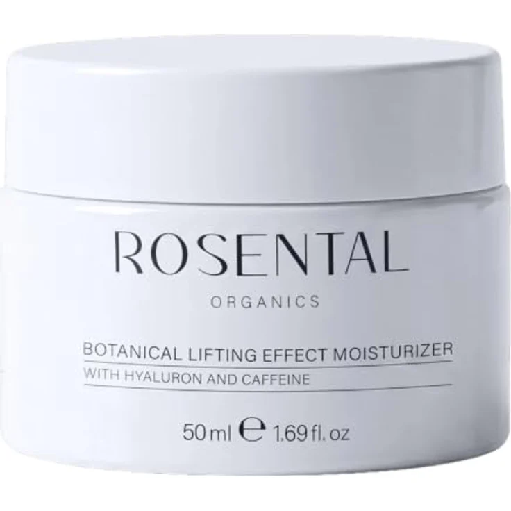 Rosental Organics Botanical Lifting Effect Moisturizer, Anti-Falten Tagescreme mit Hyaluron & Koffein, 50 ml – für glatter wirkende Haut mit Spilanthol & Szechuanpfeffer – Bild 1