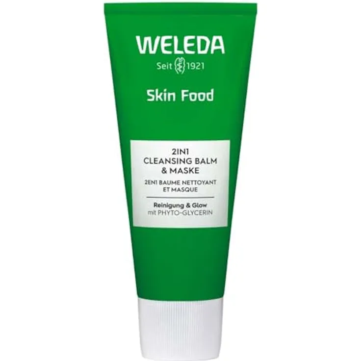 Weleda Skin Food 2IN1, Cleansing Balm & Maske, 75ml (1) - Hautpflege mit Phyto-Glycerin, Bio-Sonnenblumenöl, Stiefmütterchen und mehr