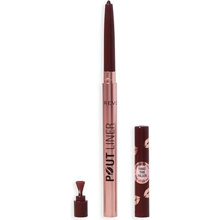 Revolution Pout Bomb Plumping Lip Liner, aufpolsternder Lipliner mit Vitamin E, Jelly Berry Mauve, 0,2 g – Bild 1