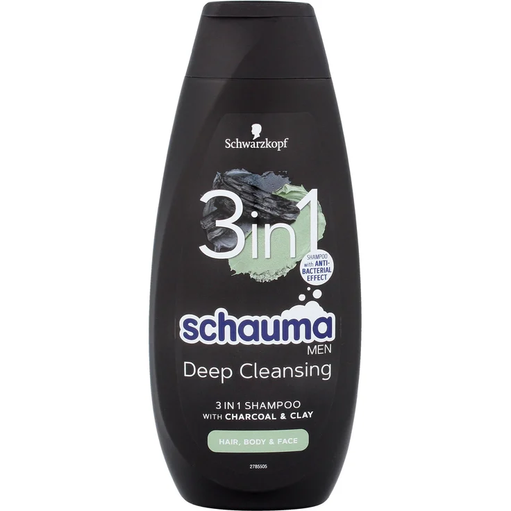 SCHAUMA Schauma Hair Shampoo for Men 400ml, 2 in 1 Duschgel und Shampoo, erfrischend, speziell für Männerhaut