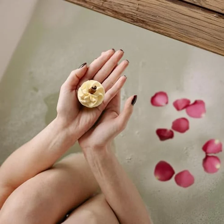 Satin Naturel Bio Badekugeln Divine Moments Geschenk-Set 6Tlg. – Bild 8