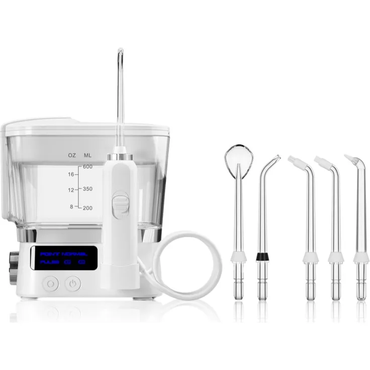 TrueLife AquaFloss F300, Munddusche für Interdentalhygiene, weiß, inkl. 6 Ersatzdüsen und USB
