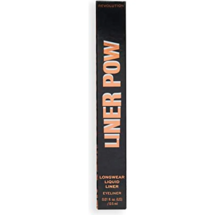 Revolution Beauty London Liner Pow Liquid Eyeliner, wasserfest und langanhaltend, Schwarz, 0,5 ml – Bild 4