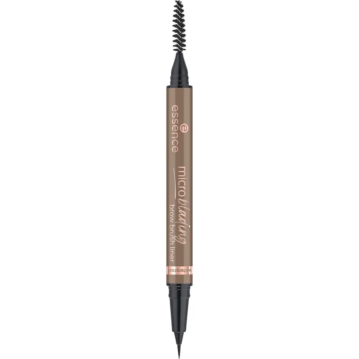 Essence Microblading Brow Brush Liner, Augenbrauenstift mit mittlerer Deckkraft, 0,6 ml, neutral brown