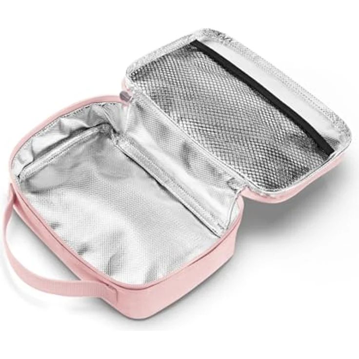 Reisenthel Thermocase Kühltasche, isolierender Kulturbeutel in Silber mit Netzfach und Tragegriff, 20 x 6.5 x 14 cm – Bild 3