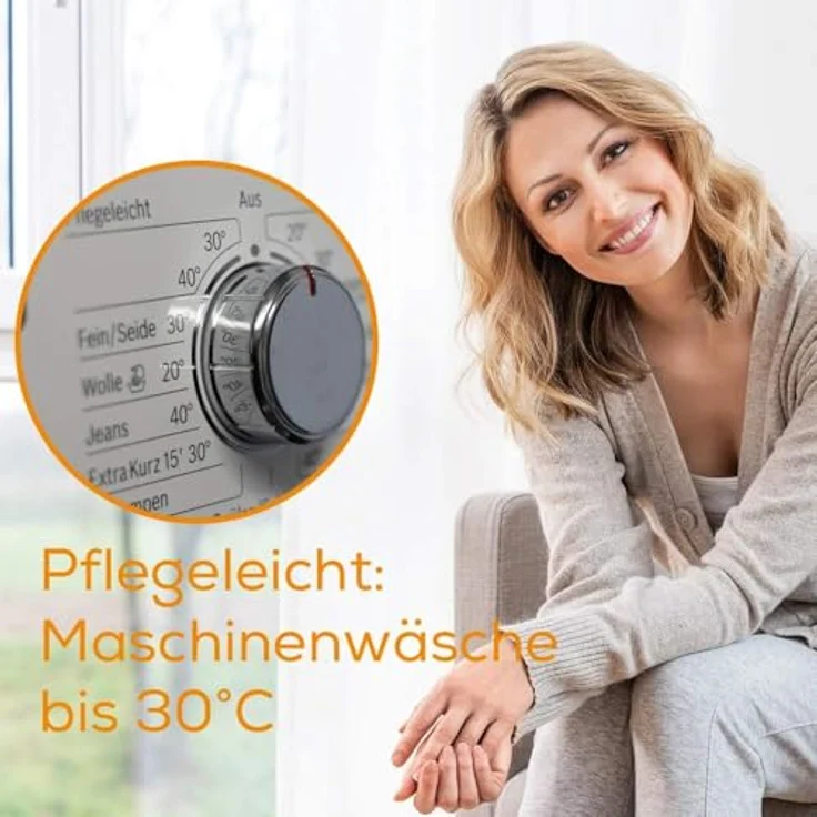 Beurer FW 20 Cosy Fußwärmer, elektrische Fußheizung mit 3 Temperaturstufen und Abschaltautomatik, Maschinenwaschbar, grau – Bild 5