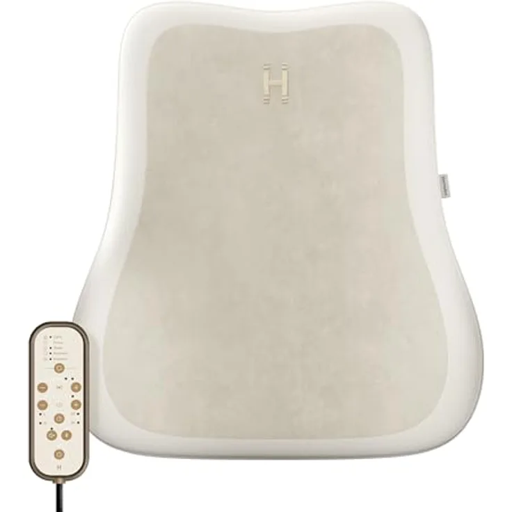 Homedics Bridge Vibroakustisches Massagekissen, Rückenmassagegerät mit 5 Audiotracks & Bluetooth-Streaming, niederfrequente Schallwellen zur Entspannung