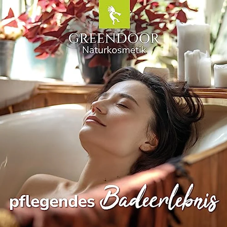 GREENDOOR Milchbad Hibiscusblüte 200g - Haut pflegend, 100% natürlicher Badezusatz, bioabbaubar – Bild 5