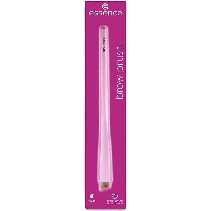 Essence Augenbrauenpinsel brow brush 01 Brows on fleek, präzise Augenbrauenstyling mit Soft-Touch-Griff, blau
