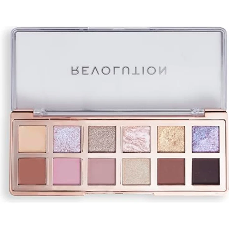 Revolution The Enchanted Icon Palette, Lidschattenpalette mit 12 intensiven Farben, Creme-, Matt- und Schimmer-Texturen, 0,7 g – Bild 5