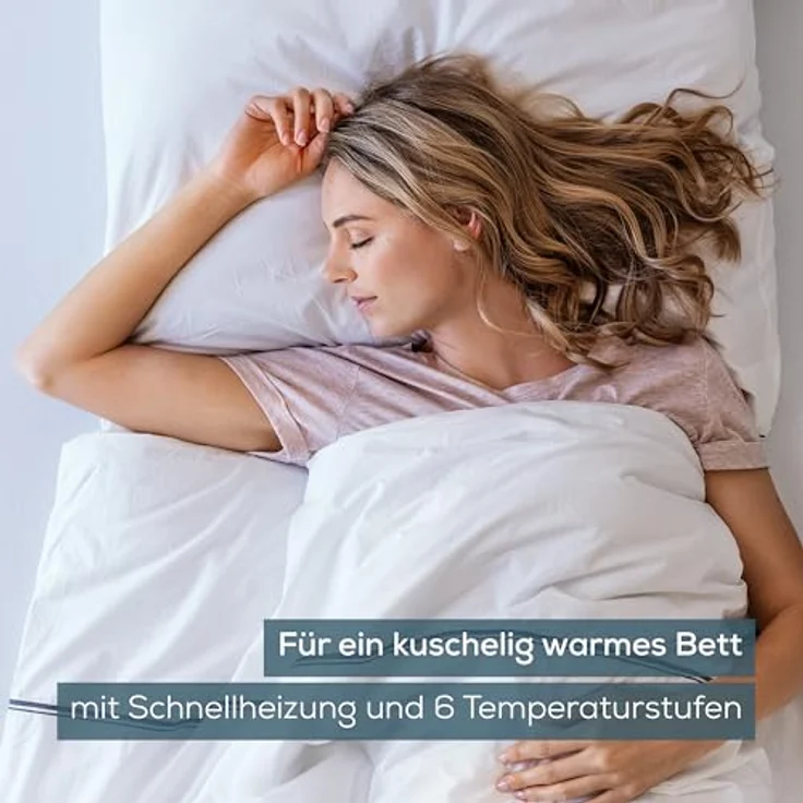 Beurer UB 75 Wärmeunterbett, anschmiegsame Wärmebettunterlage mit 6 Temperaturstufen und Schnellheizung, maschinenwaschbar – Bild 4