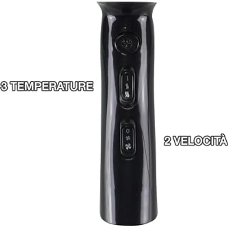 BEPER P301ASC002 Professioneller Haartrockner 2200 W, 2 Geschwindigkeiten, 3 Temperaturen, Kaltluftstoß, Volumendiffusor und Styling-Konzentrator, langlebiger Motor – Bild 3