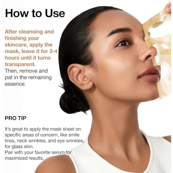 ANUA Rice 70 Glow Kollagenmaske, Übernachtungs-Gesichtsmaske mit niedermolekularem Kollagen, Ceramid, Hydrogel und straffender Pflege, 38 g – Bild 5