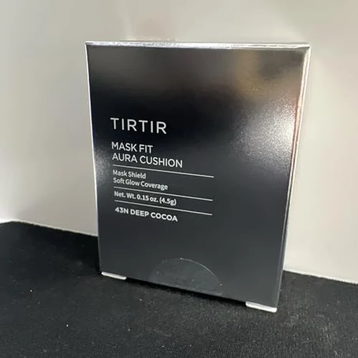 TIRTIR Mask Fit Aura Cushion Mini, feuchtigkeitsspendendes Make-up mit Hyaluronsäure, Farbton 43N Deep Cocoa, 4.5 g – Bild 7