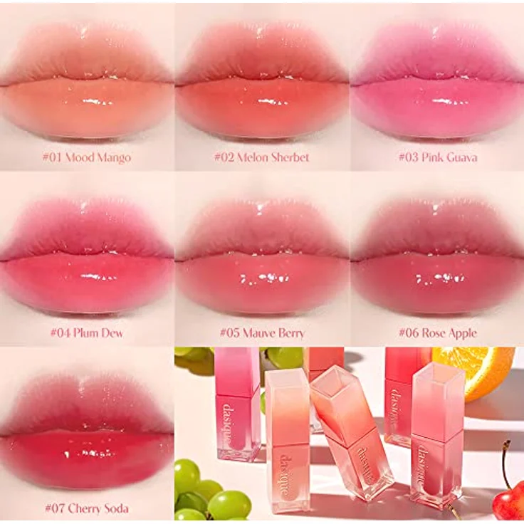 Dasique Juicy Dewy Lip Tint, langlebiger Lipgloss, Farbton 02 Melon Sherbet, 3.5 g, feuchtigkeitsspendend, langanhaltend, glanzvolle Lippenpflege – Bild 8