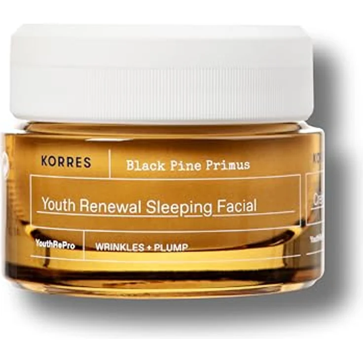 KORRES BLACK PINE PRIMUS Erneuernde Nachtcreme gegen Falten, für prallere Haut über Nacht, silikon- und parabenfrei, vegan, 40 ml – Bild 1