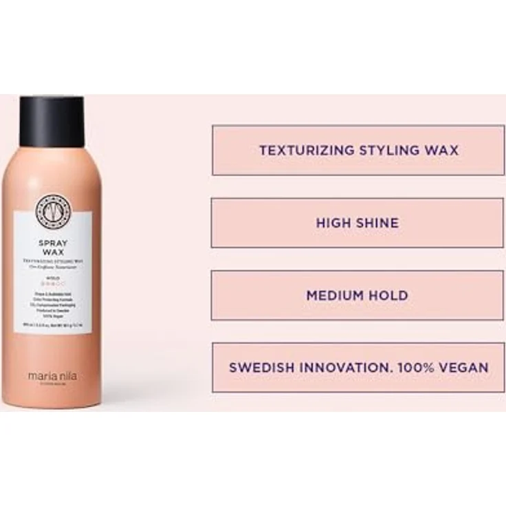 Maria Nila Spray Wax, 200 ml, 3/5 Halt, feuchtigkeitsspendend und farbschützend – Bild 3