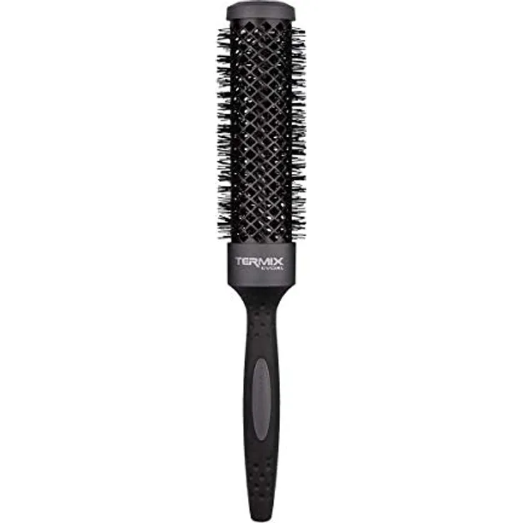 Termix Evolution XL. Thermische Rundhaarbürste mit 3 cm längerem Keramikrohr für langes Haar. Reduziert dank seiner ionisierten Fasern und des Anti-Haft-Rohrs die Trocknungszeit. Durchmesser: 32 cm.