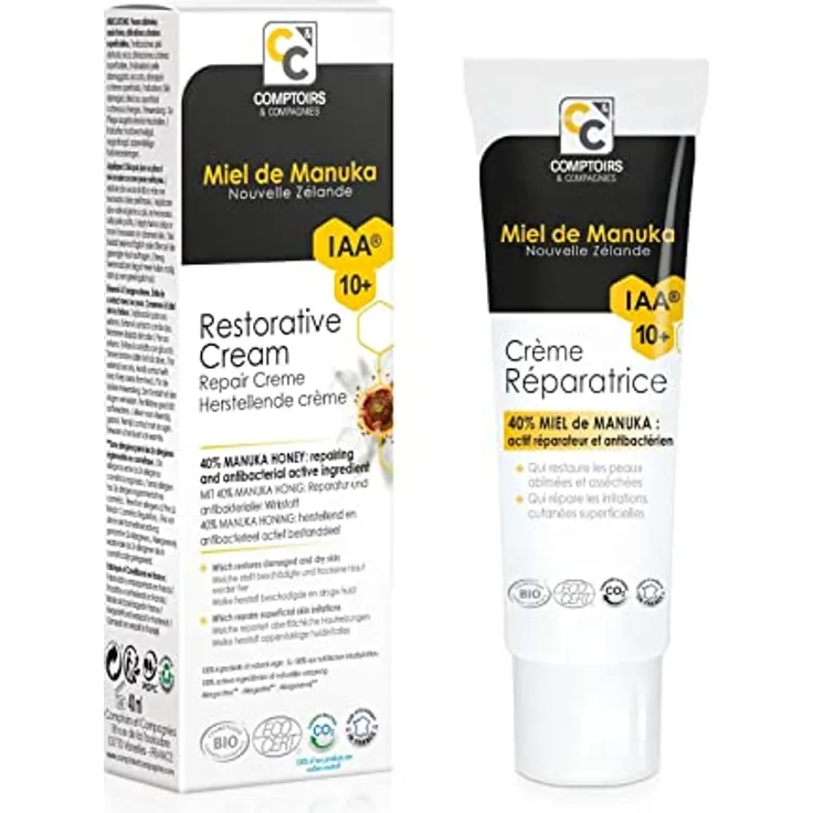 Allcura Manuka Repair Creme, 40 ml, regenerierende Gesichtscreme mit Manuka-Honig