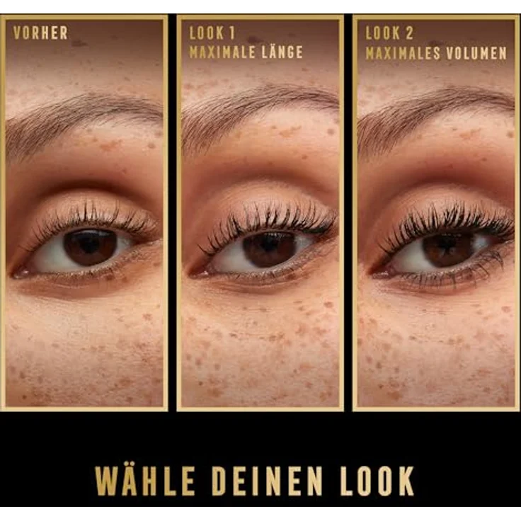 Max Factor Masterpiece Lash Wow Mascara, 2 in 1 Bürste für längere, geschwungenere und vollere Wimpern, Farbton Black Brown, 7 ml – Bild 10