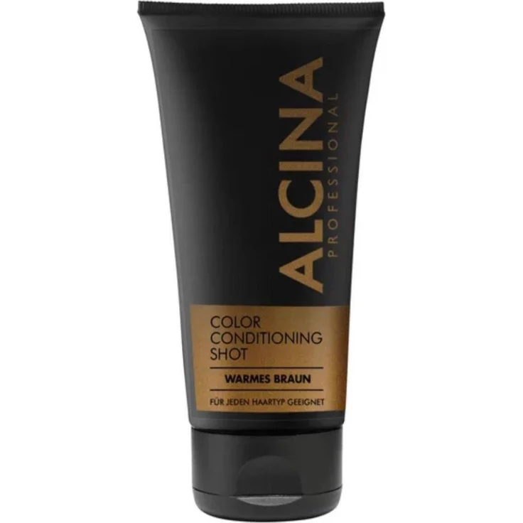 ALCINA Color Conditioning Shot warmes braun, Farbauffrischung für glänzendes Haar, 150 ml