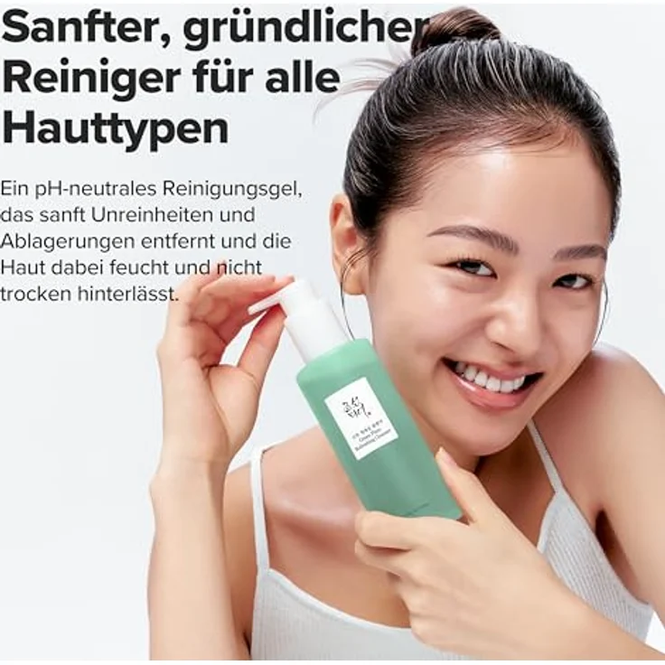 Beauty of Joseon Green Plum Cleanser, 200ml Gesichtsreinigung Waschgel mit grüner Pflaume, sanfte Porentiefe Reinigung für unreine und zu Akne neigende Haut – Bild 3