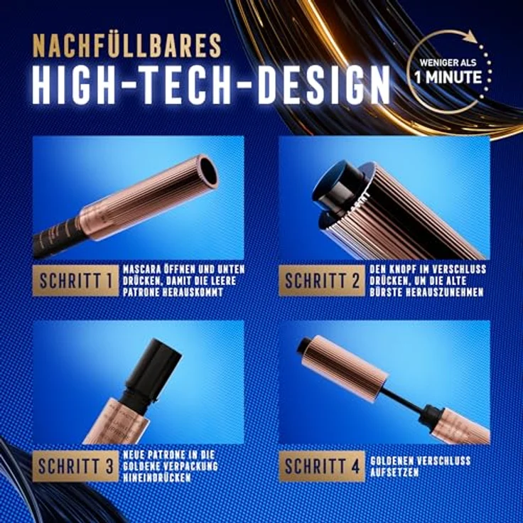 Max Factor False Lash Effect Supreme Recharge, Mascara für künstlichen Wimpern-Effekt, Schwarz, 8 ml – Bild 10
