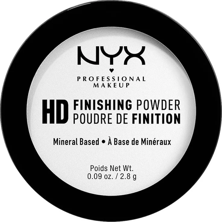 NYX Professional Makeup HD Finishing Powder, transparenter Fixierpuder zur Mattierung und Porenverfeinerung, 2,8 g