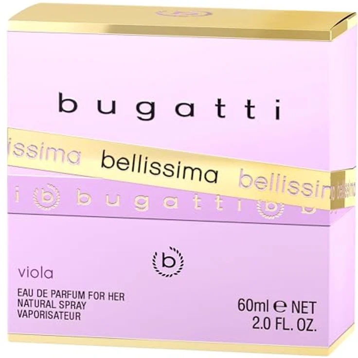 Bugatti Bellissima Viola, Damen Parfüm 60ml, sinnlich-elegantes Eau de Parfum mit Veilchen, Rose, Himbeere & Moschus, edler Flakon – Bild 3